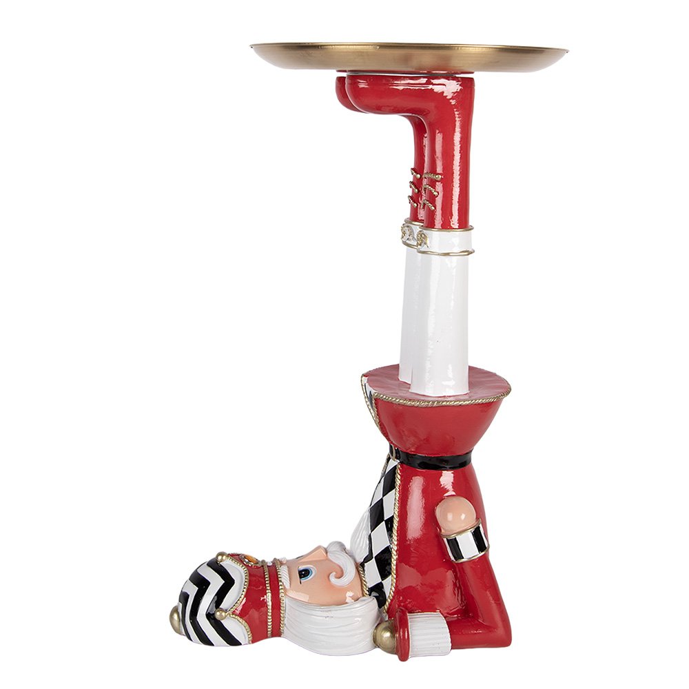 Kerstdecoratie Beeld Notenkraker 23x30x43 cm Rood Kunststof
