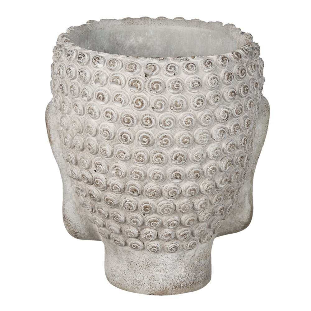 Bloempot 15x14x17 cm Grijs Steen Bloempot Binnen