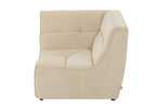 J-Line hoekzetel Grid - hout/schuim - beige