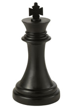 J-Line decoratie Schaakstuk Koning - polyresin - zwart