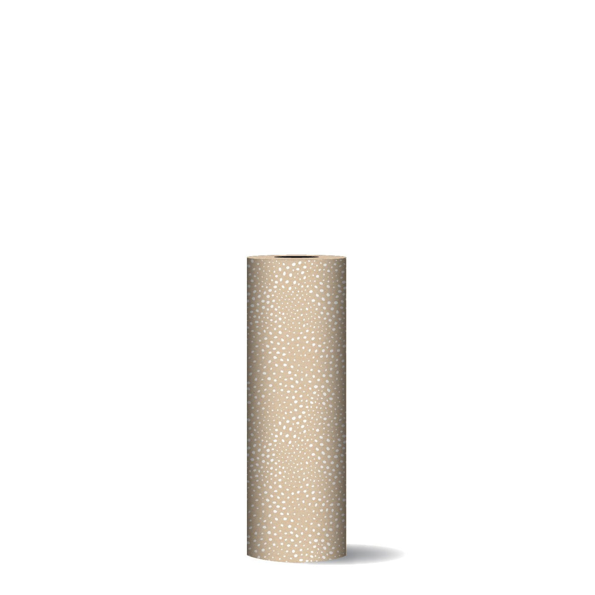 Flocks - Toonbankrol - kraft/wit - 30cm 100m