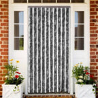 Chenille Stripe Caravan vliegengordijn wit/grijs 56x180cm
