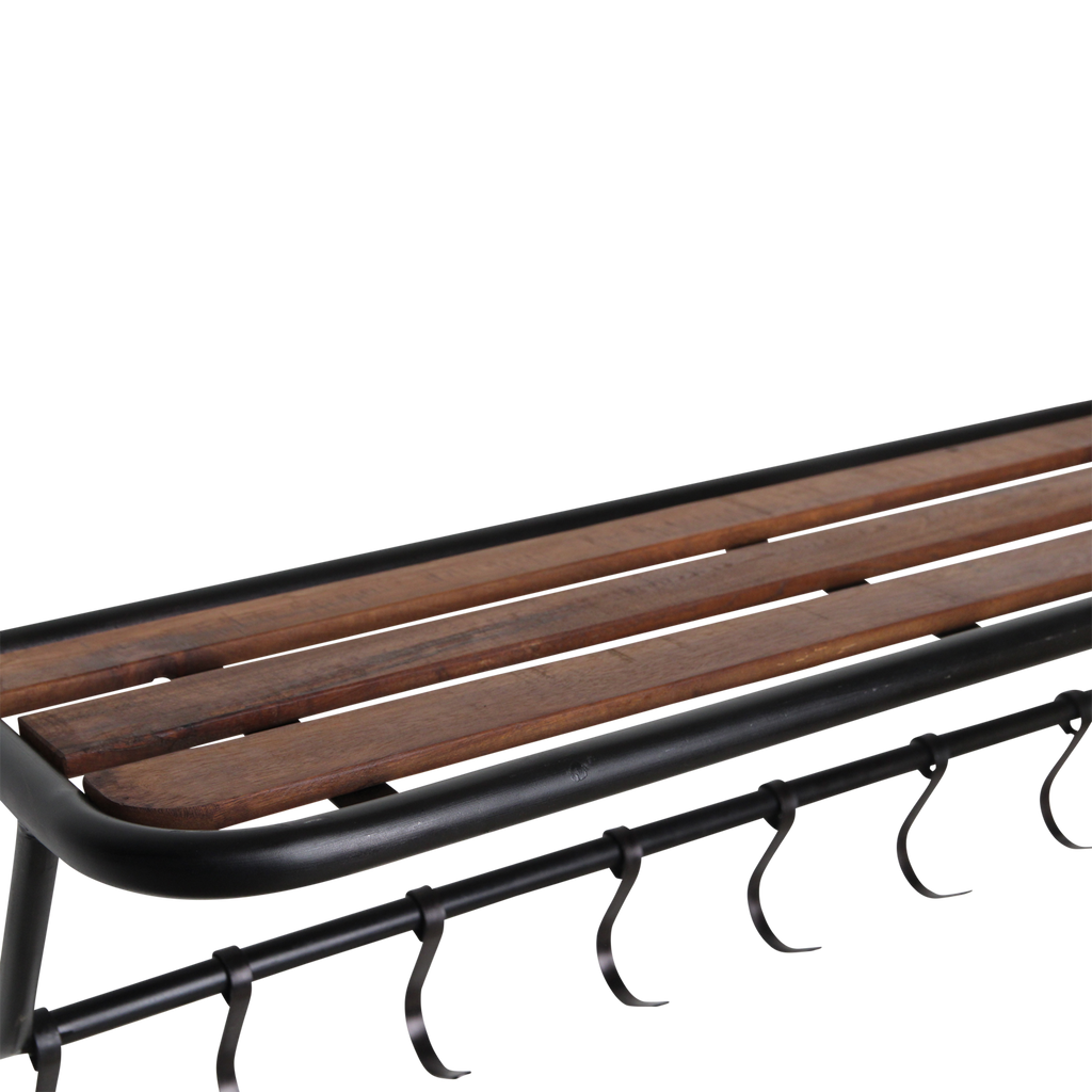 Factory wandkapstok met hoedenplank