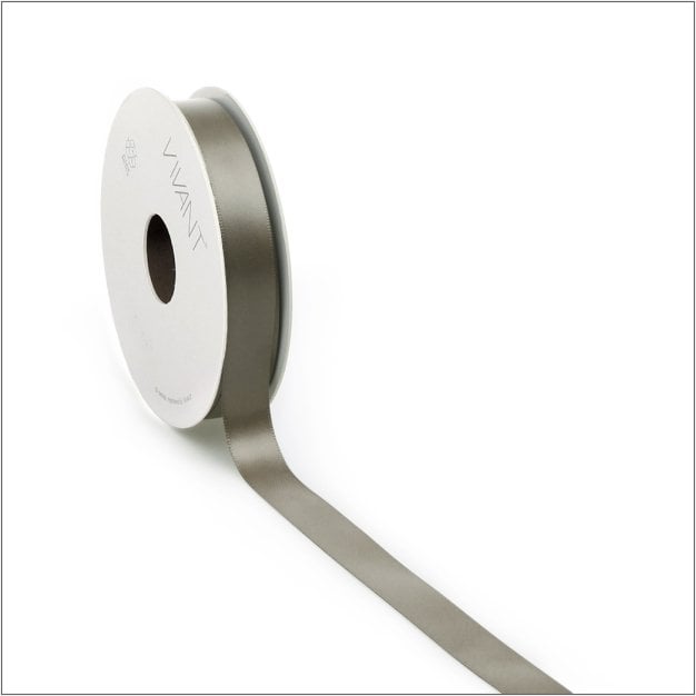 Satijn lint  taupe - 10 mm x 25 meter