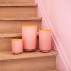 Vaas 10,5xH14cm zacht roze Milo