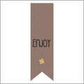 Vaantje sticker Enjoy - wensetiket - rol van 250