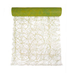 Decoweb Fancy Tafelband geel/groen 60cmx25mtr