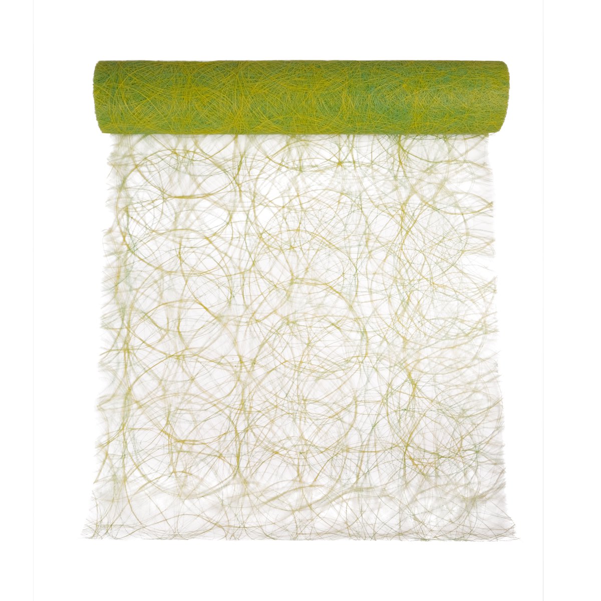 Decoweb Fancy Tafelband geel/groen 60cmx25mtr