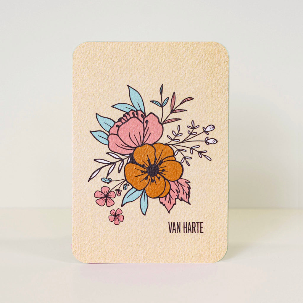 Postcard 'Veel liefs'