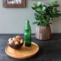 Teakhouten decoratief bord 28 cm