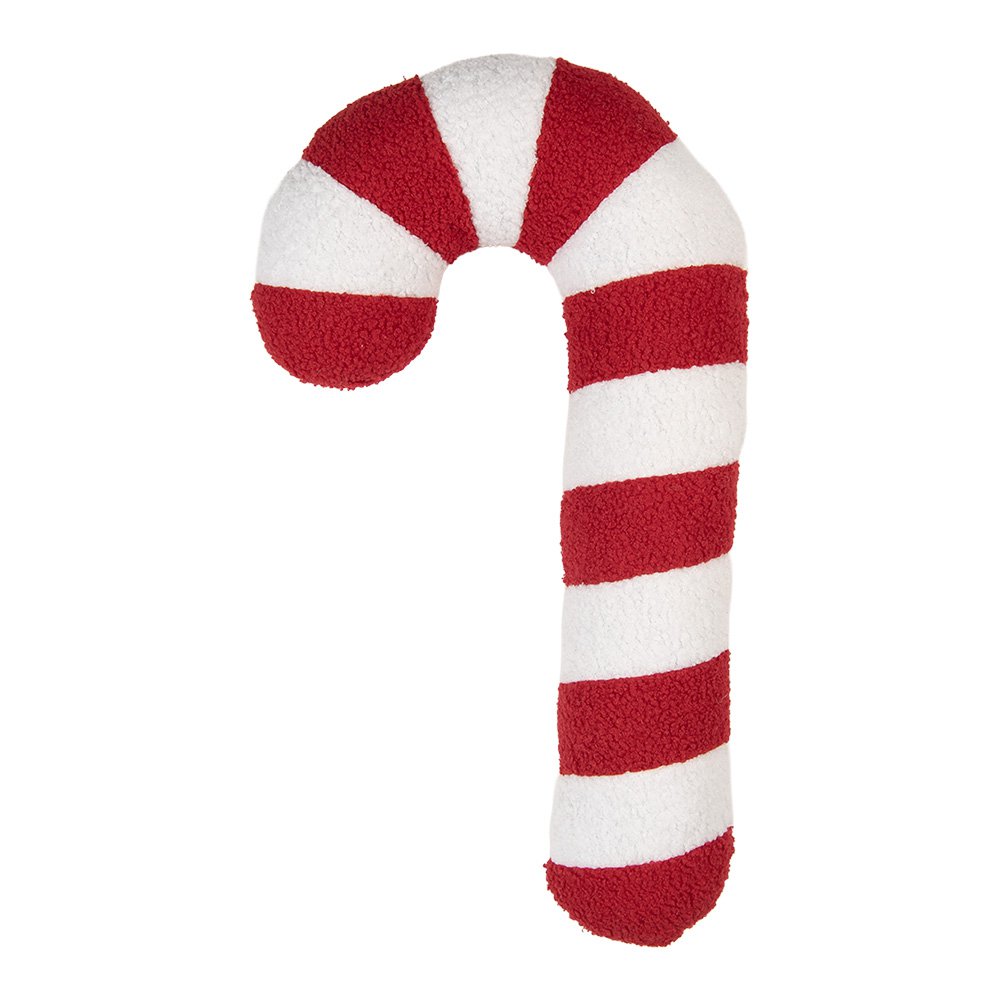 Sierkussen Zuurstok 20x5x50 cm Rood Polyester
