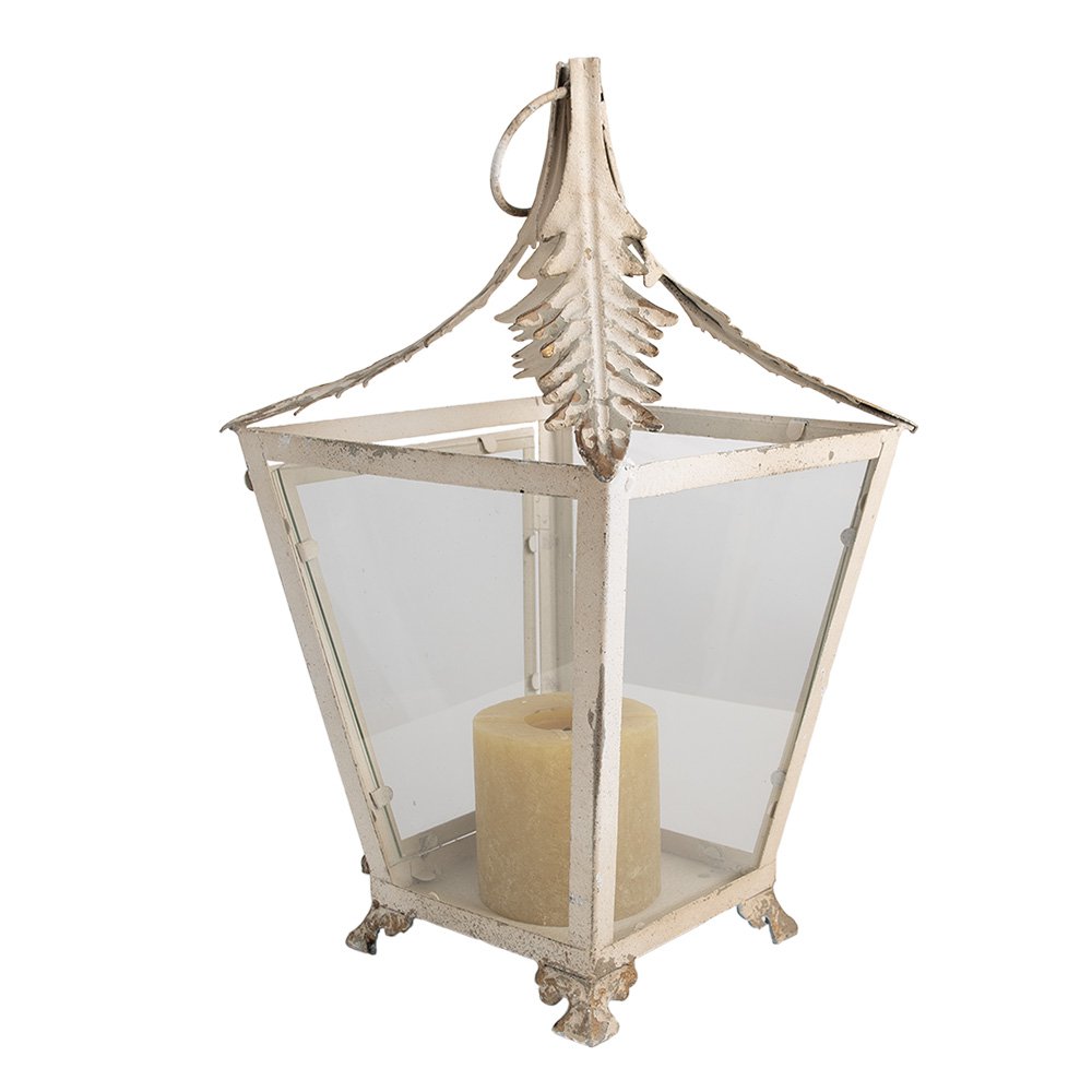 Lantaarn 26x26x47 cm Beige Metaal