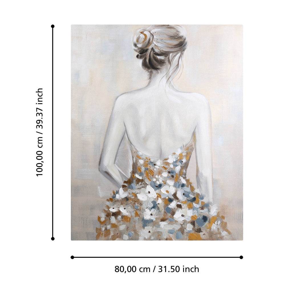 Schilderij Sannohe Wit 80x100 cm
