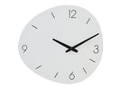 J-Line klok Ovaal - metaal - wit