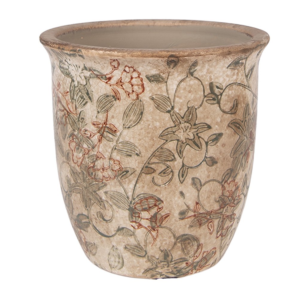 Bloempot Ø 13x13 cm Beige Keramiek