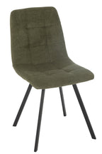 J-Line Eetstoel Clark Metaal/Polyester Groen