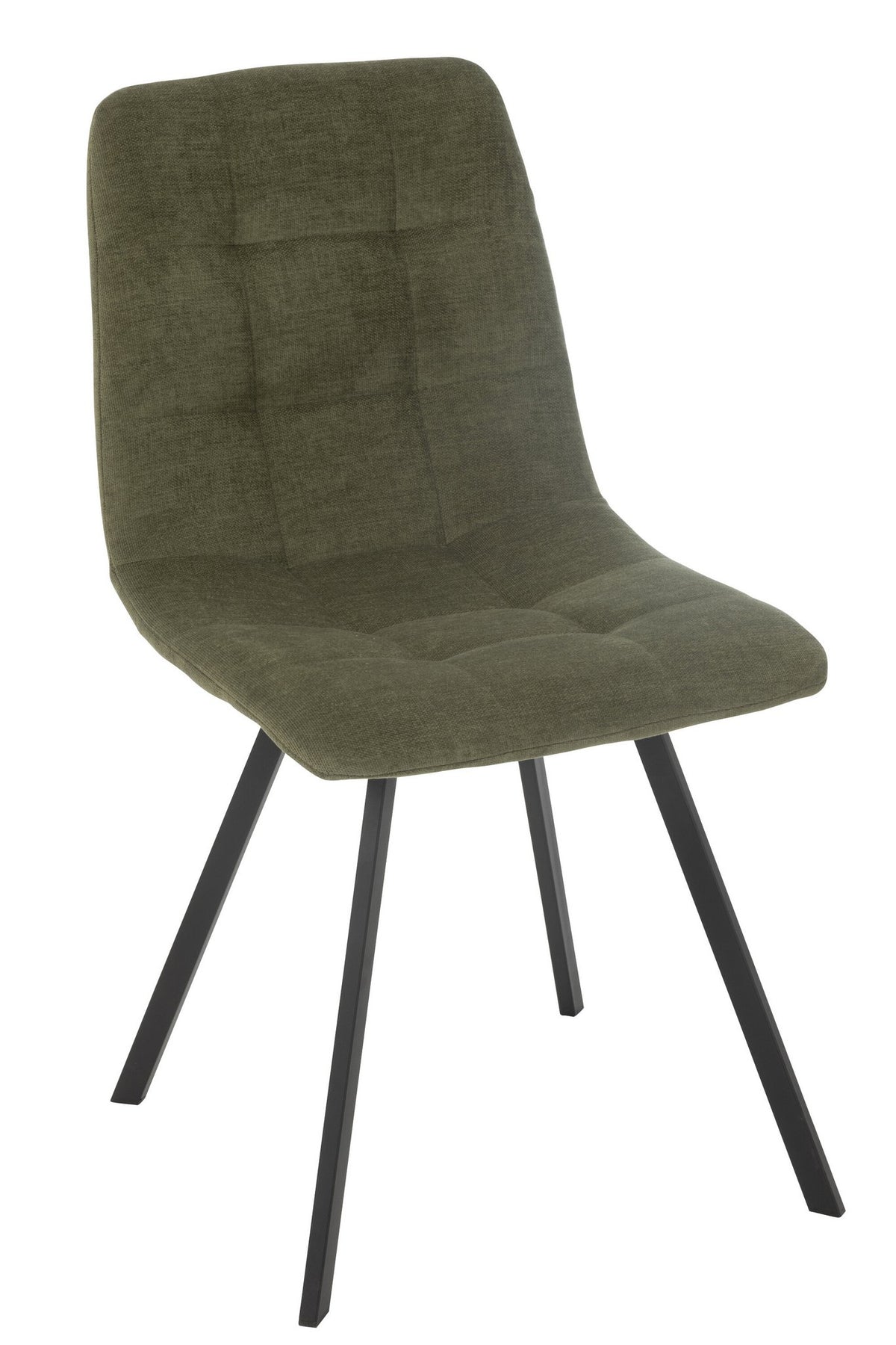 J-Line Eetstoel Clark Metaal/Polyester Groen