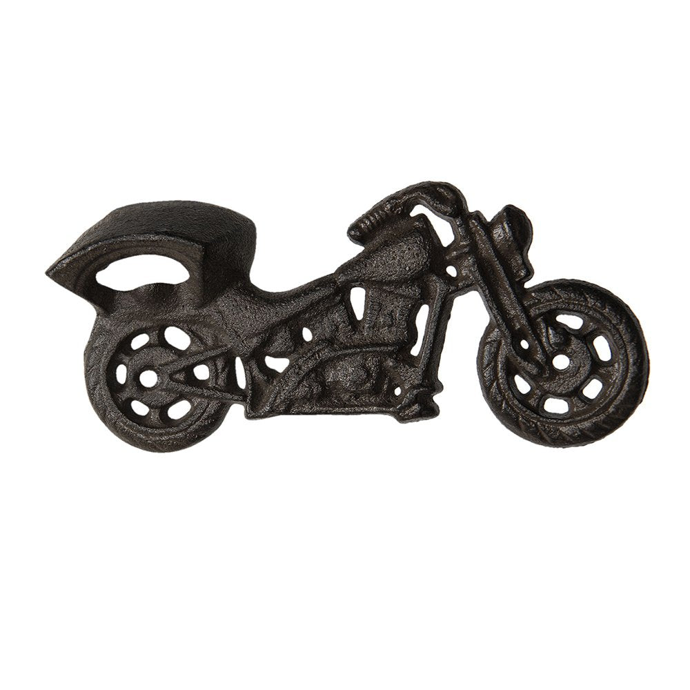 Flesopener 19x3x9 cm Bruin IJzer Motor Bieropener