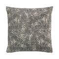 Kussen Jacquard bladeren grijs 45x45cm