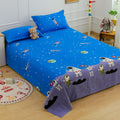 Tweepersoonslakenset voor kinderen - Cosmic Adventure Design - 180 TC katoenmix, dubbel (225x250cm)