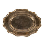 Decoratie schaal 31x22x3 cm Goudkleurig Aluminium