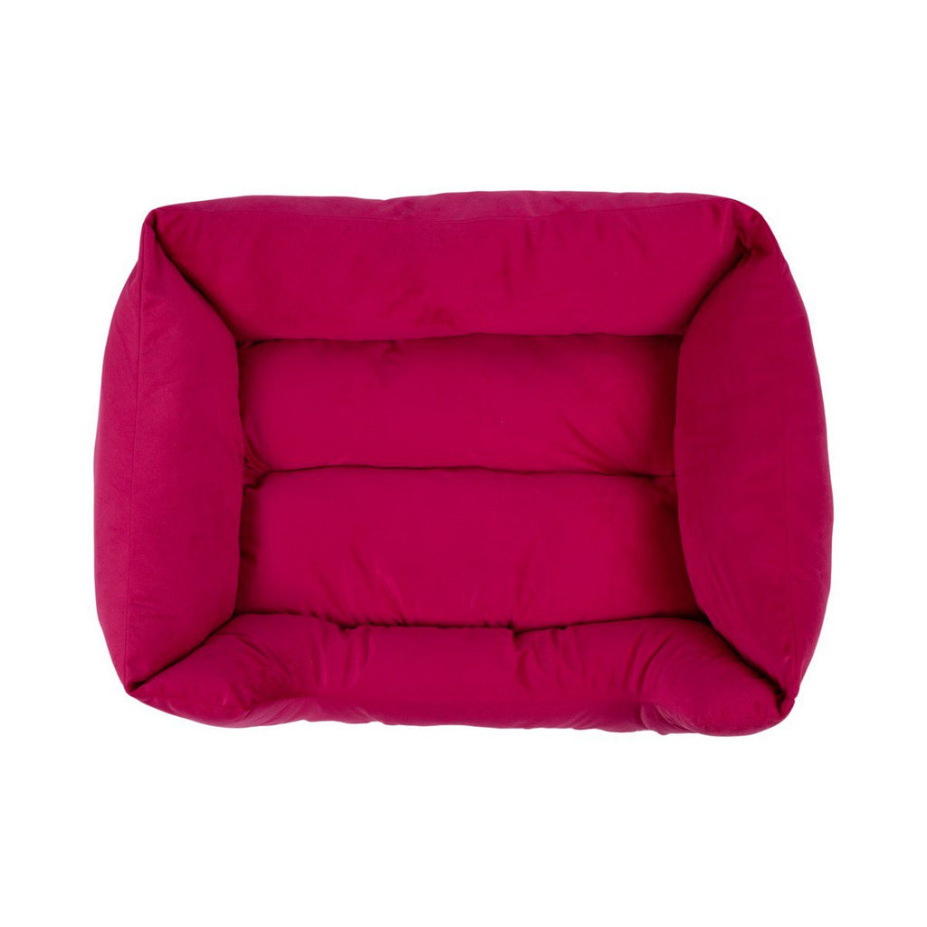 Dierenmand L borduurwerk fuchsia roze 80x60x22cm