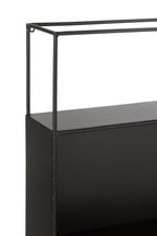 J-Line Rek Seen Metaal/Glas Zwart