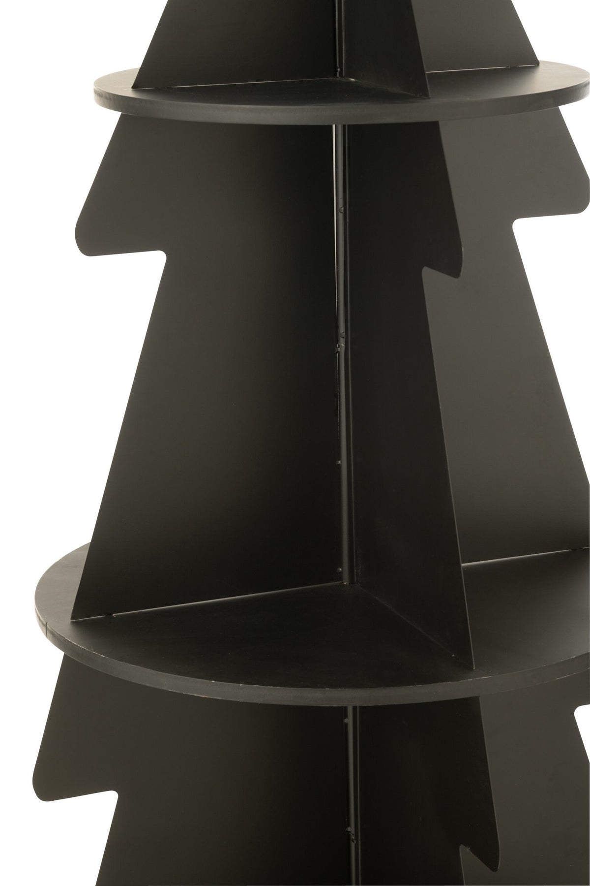 J-Line rek Kerstboom - metaal - zwart - M