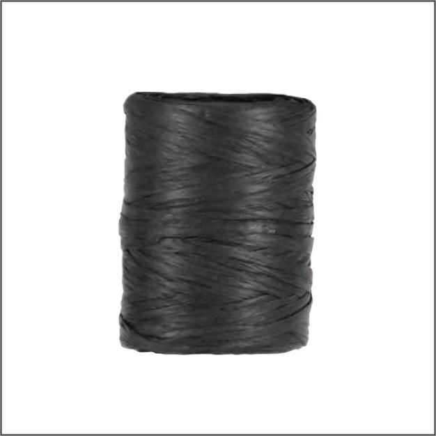 Paper Raffia 100 meter – zwart