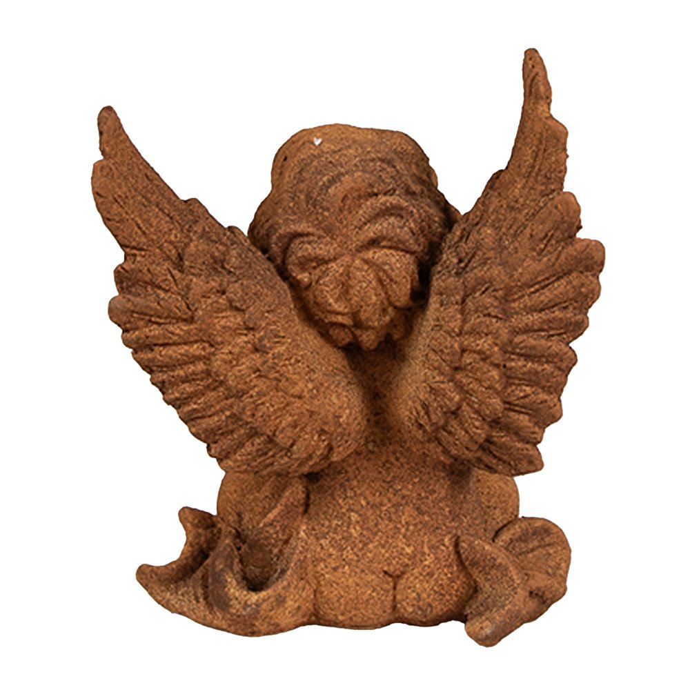 Decoratie Beeld Engel 11 cm Bruin Polyresin Religious sculpture