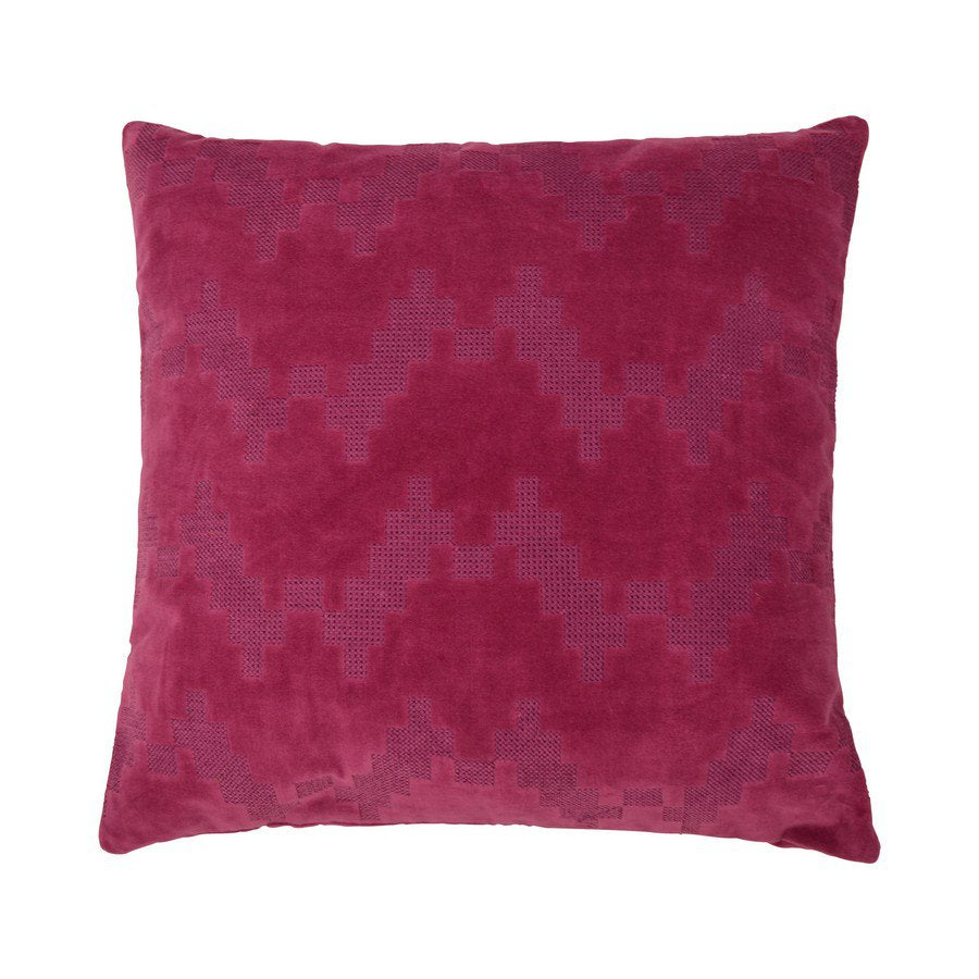 Twisted Brooklyn kussen magenta 45x45cm
