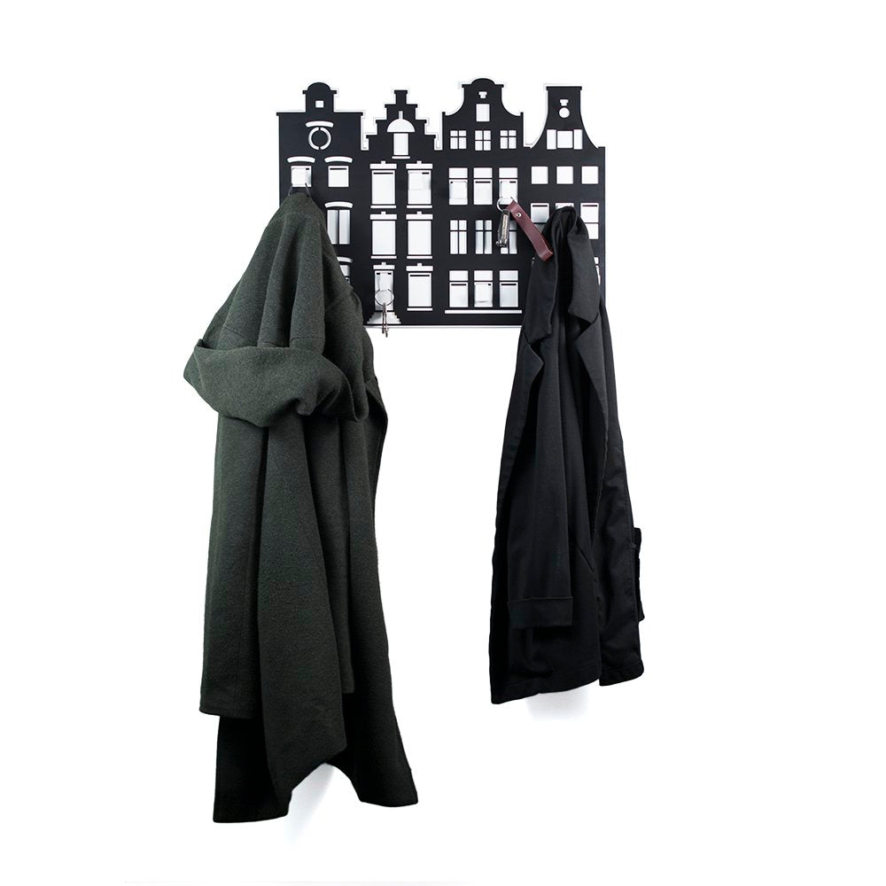 City Shapes kapstok - Wit/Zwart