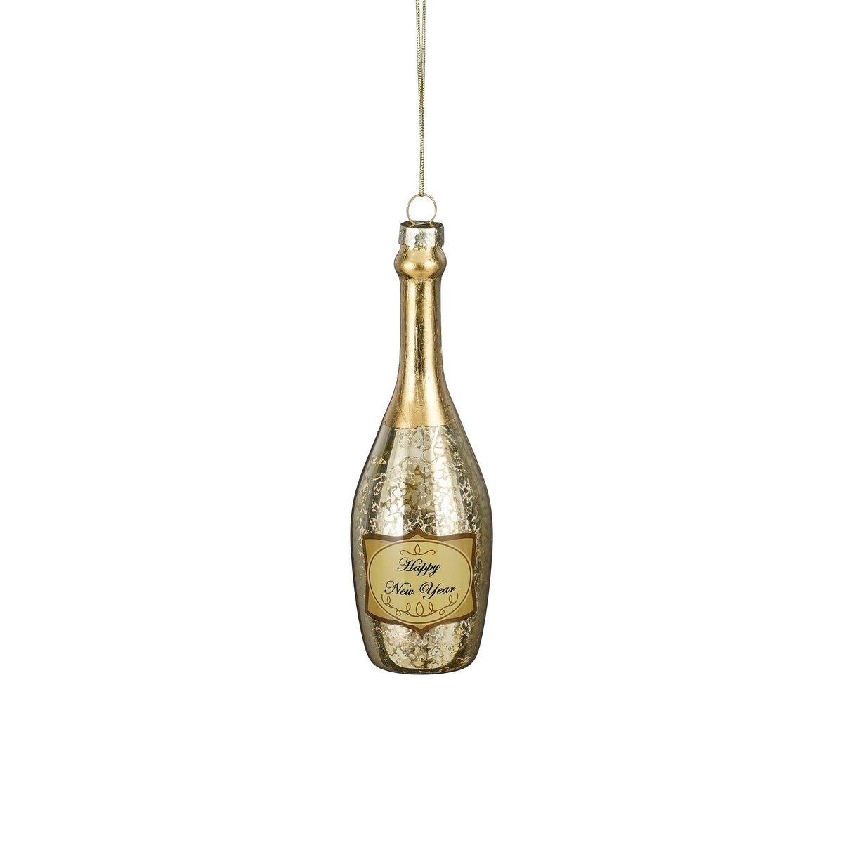 Ornament champagnefles h14,5