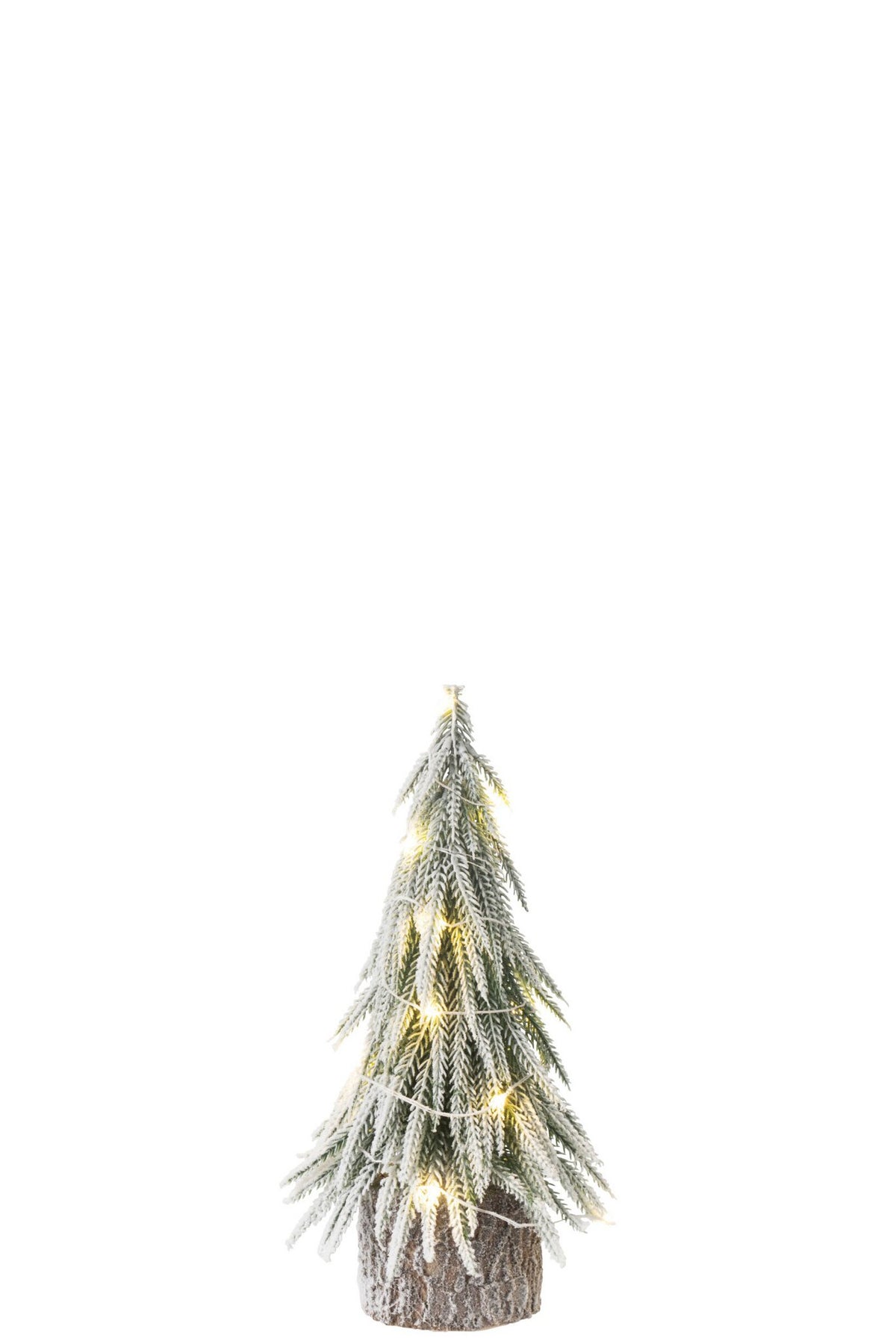 J-Line Kerstboom A+Led Kunststof Sneeuw Groen Small