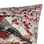 Kussenhoes 45x45 cm Blauw Polyester Vogels