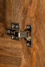 J-Line Kast met meerdere laden - mangohout - naturel/zwart