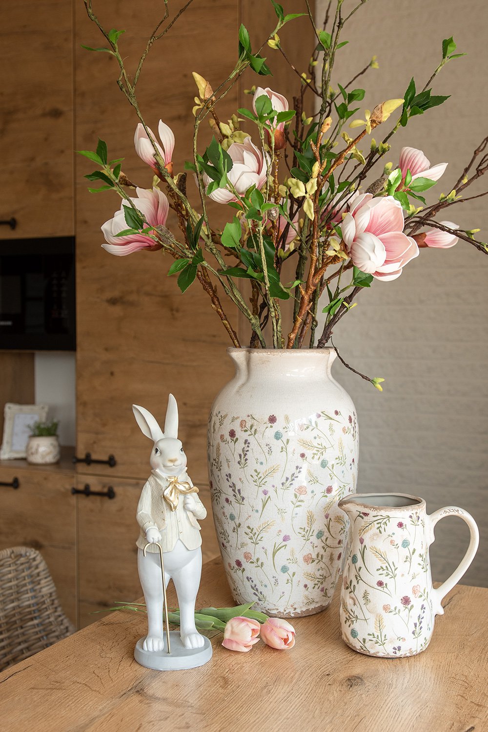 Kunstbloem 70 cm Roze Kunststof