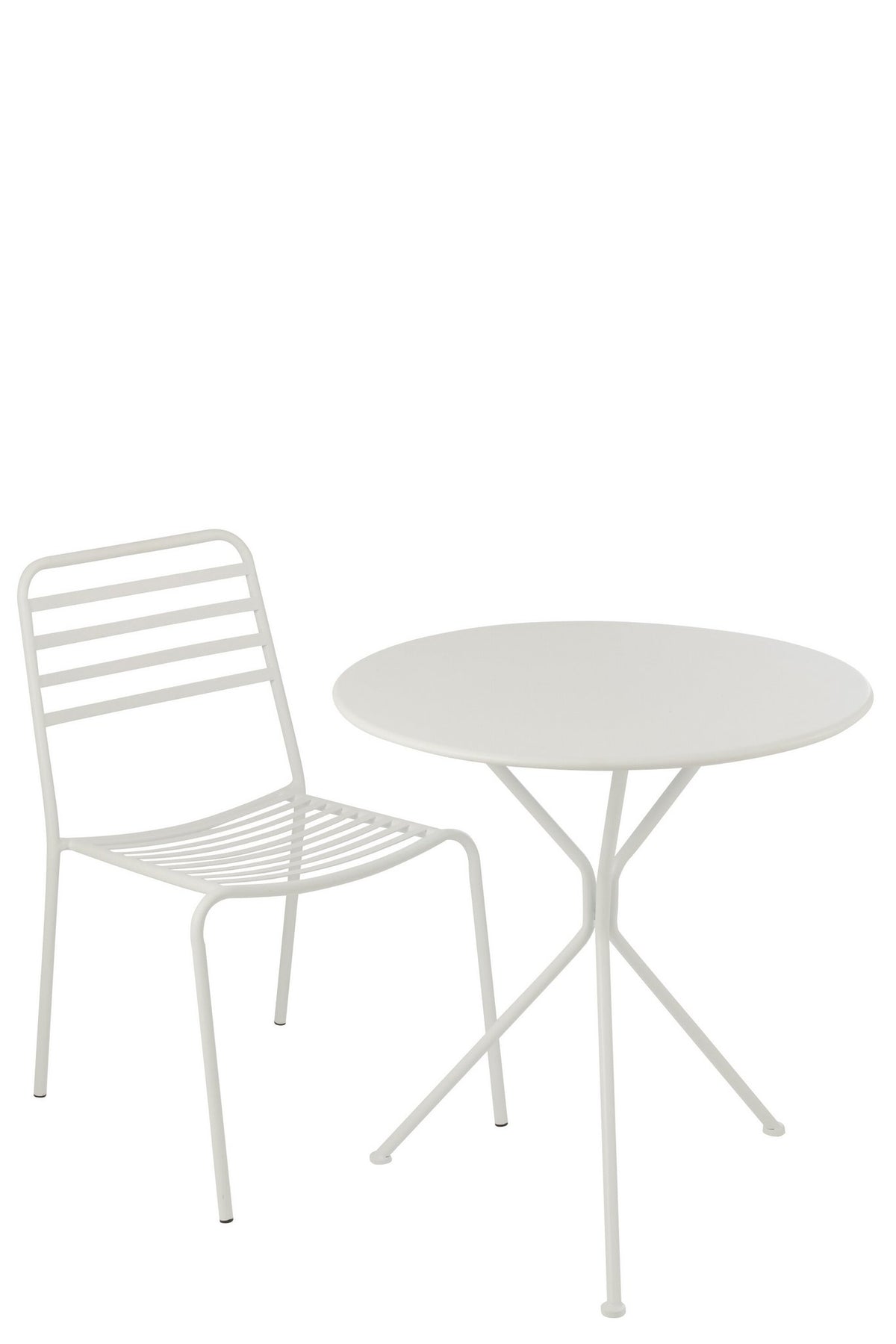 J-Line tafel Tripod Rond - metaal - wit - L