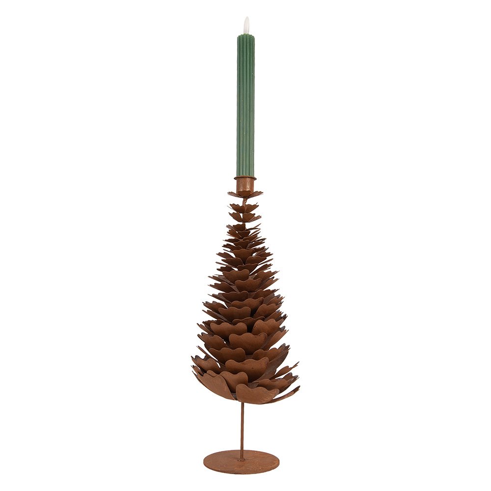 Kandelaar Kerstboom Bruin Metaal