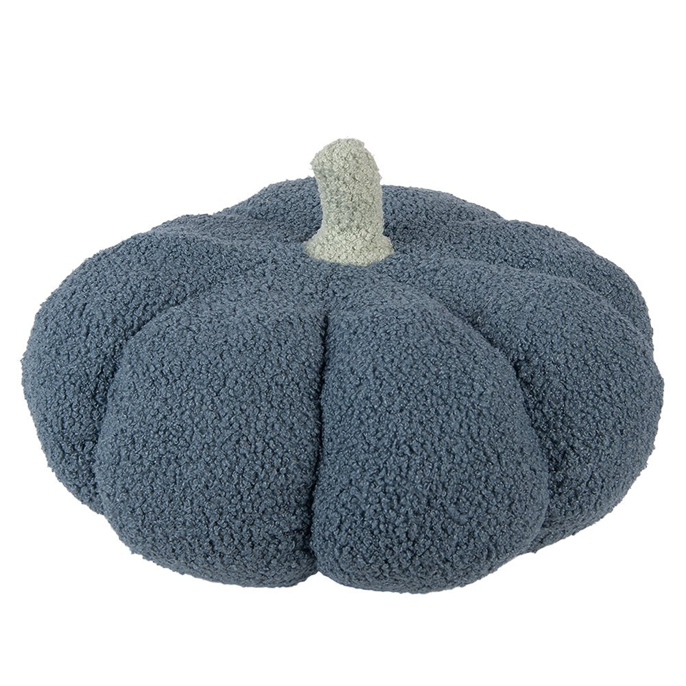 Decoratie Pompoen Ø 20x14 cm Blauw Polyester