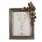 Fotolijst 13x18 cm Groen Goudkleurig Polyresin Bloemen Fotokader