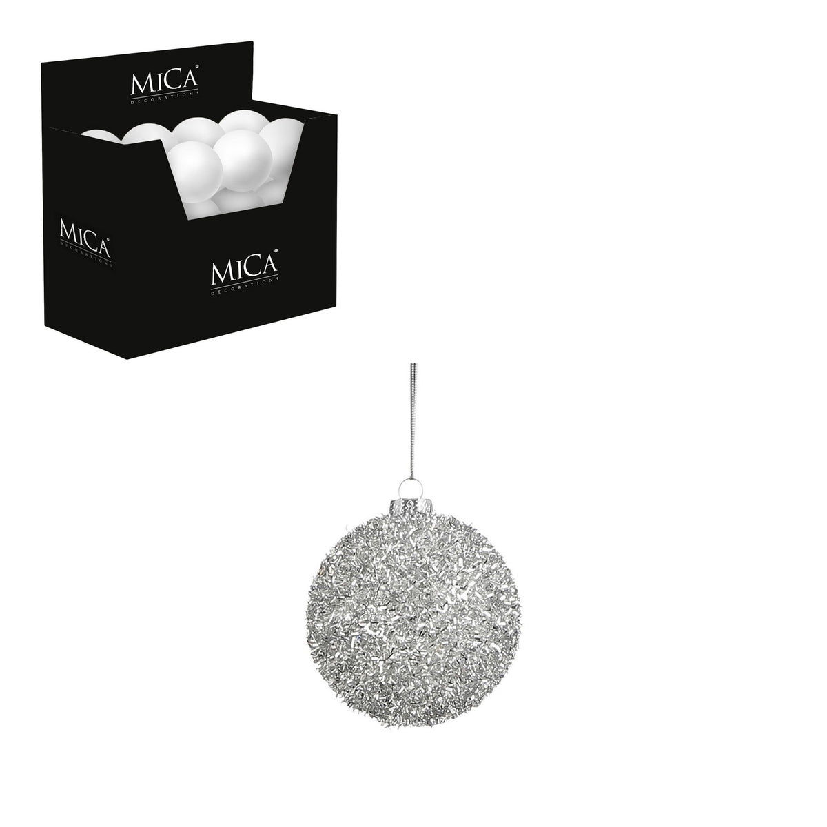 Bal onbreekbaar zilver d8cm
