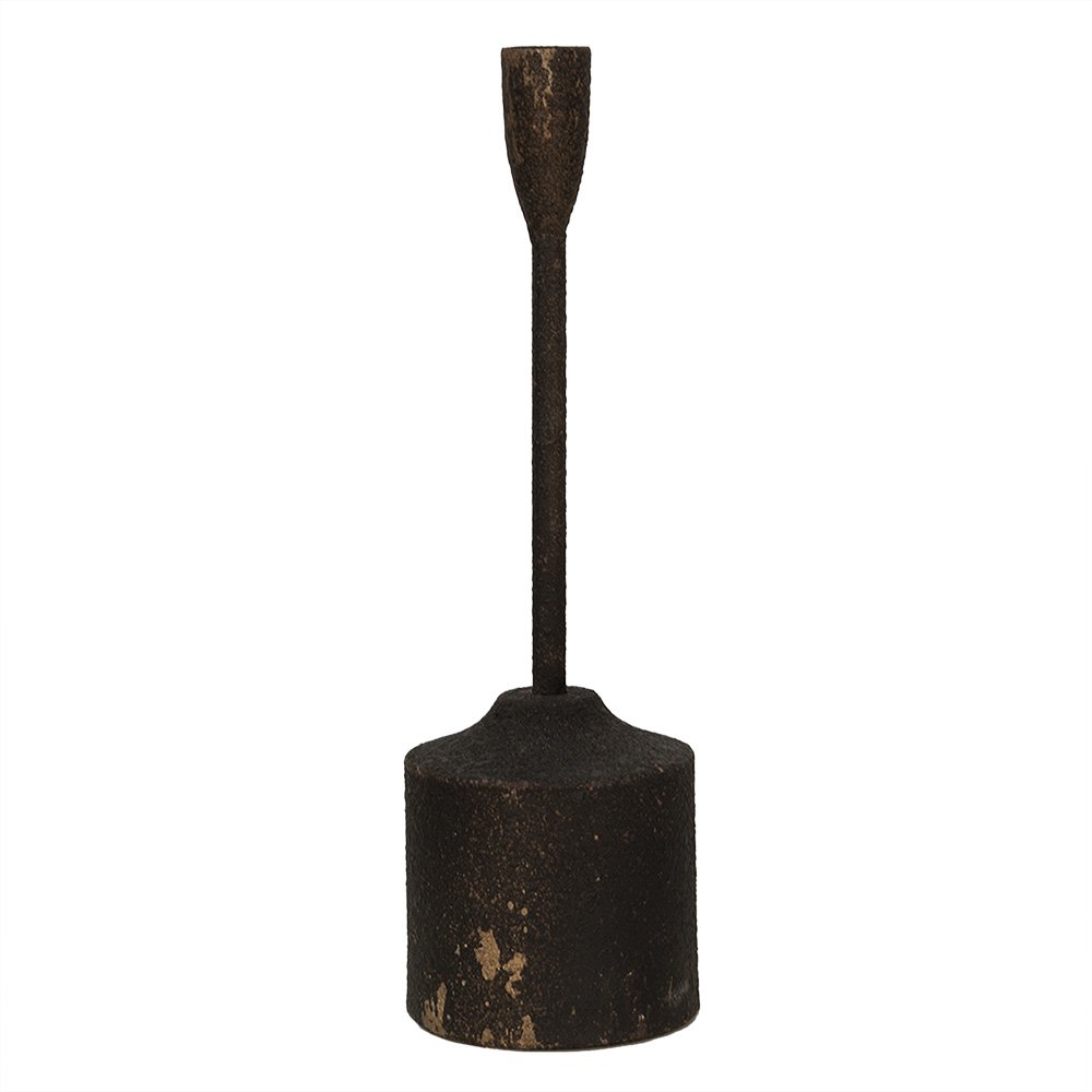 Kandelaar Set van 3 35/30/25 cm Zwart IJzer