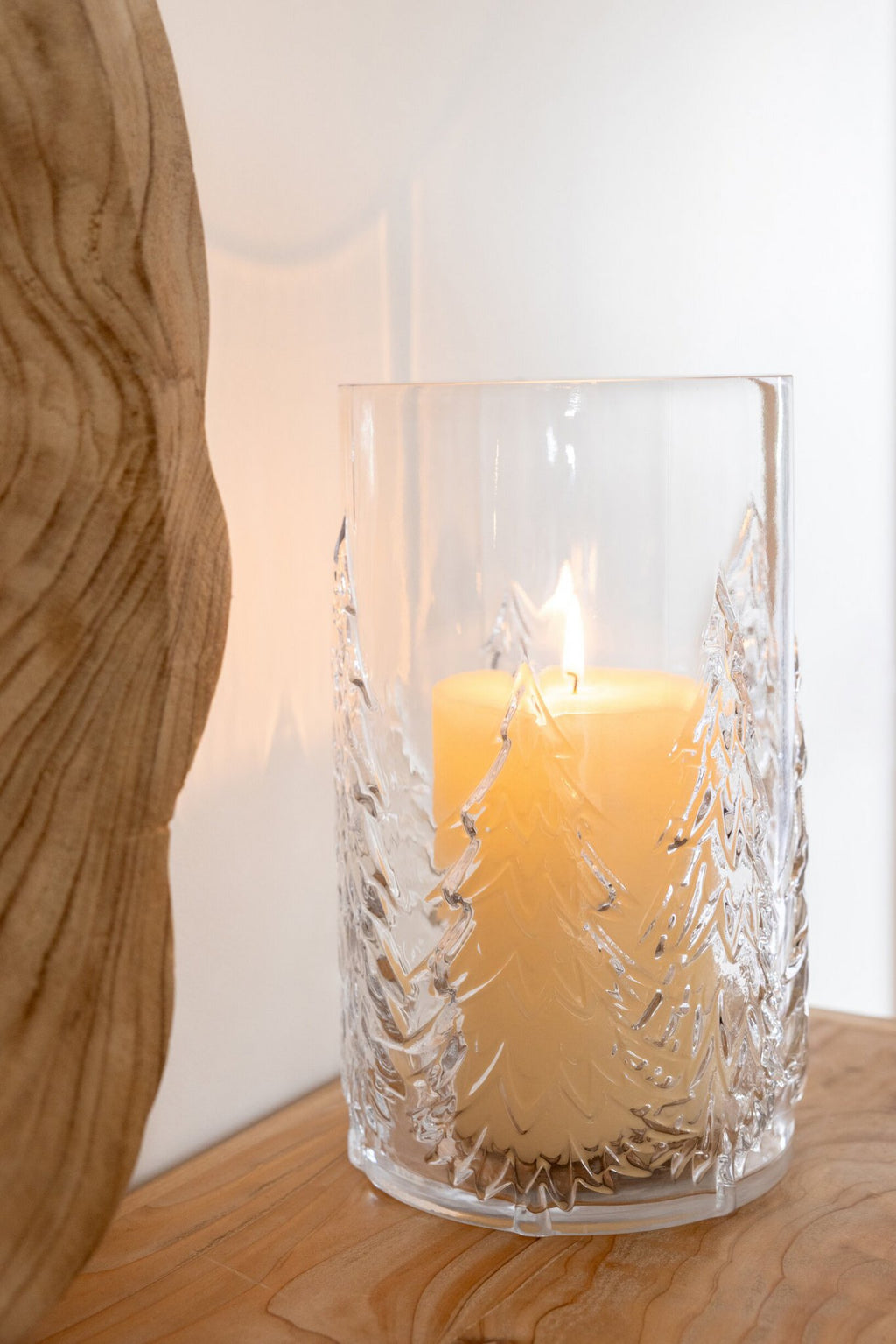 J-Line Vaas boom - glas - transparant - small