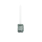 Kaarshouder 8x8xH13,5cm marmergroen Opus