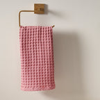 Katoenen wafelhanddoek - Hand, krijt