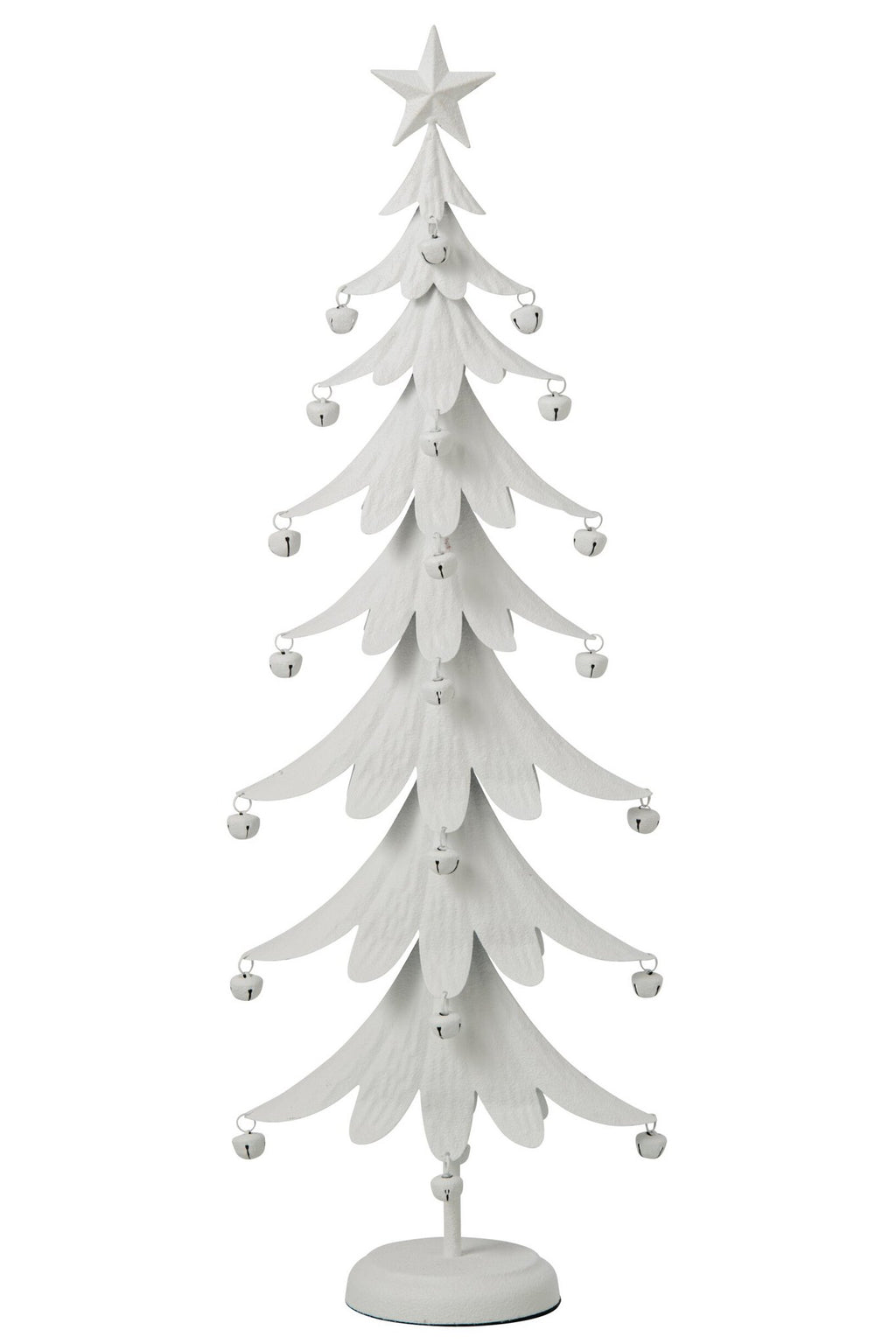 J-Line Kerstboom - ijzer - wit - large