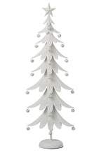 J-Line Kerstboom - ijzer - wit - large