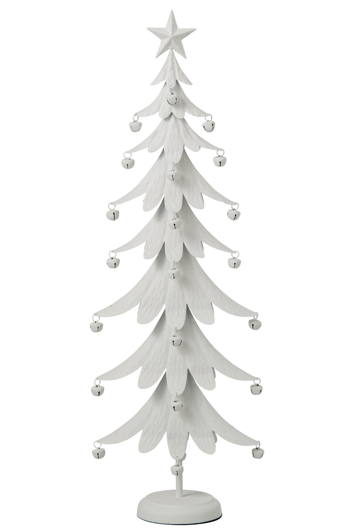J-Line Kerstboom - ijzer - wit - large