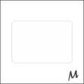 Blanco etiketten - 36x25mm - mat wit- 1000 st